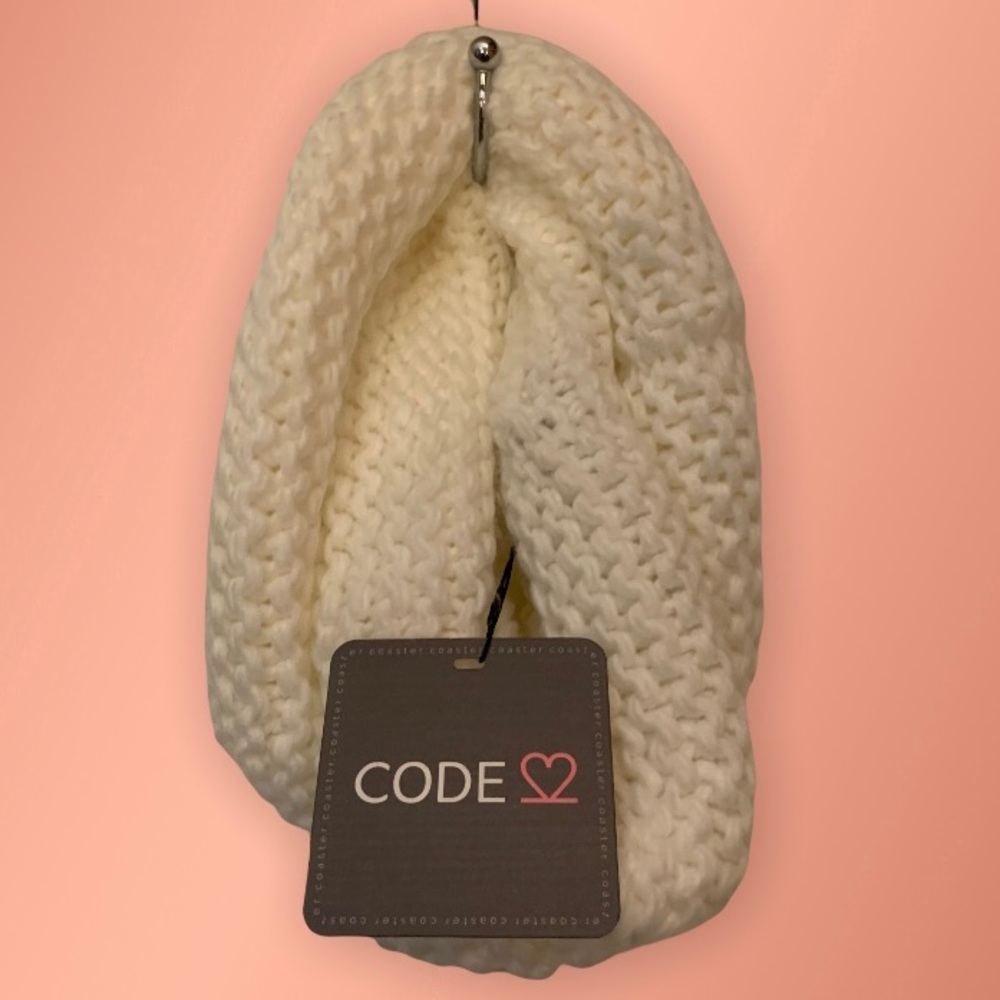 Code cream colored infinity scarf NWT